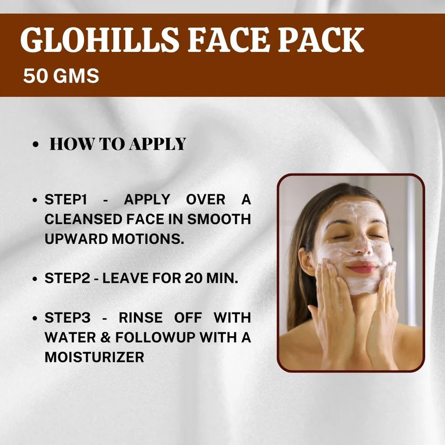 Natural Skin Care – Glohills 50g Face Pack (pack of 5)