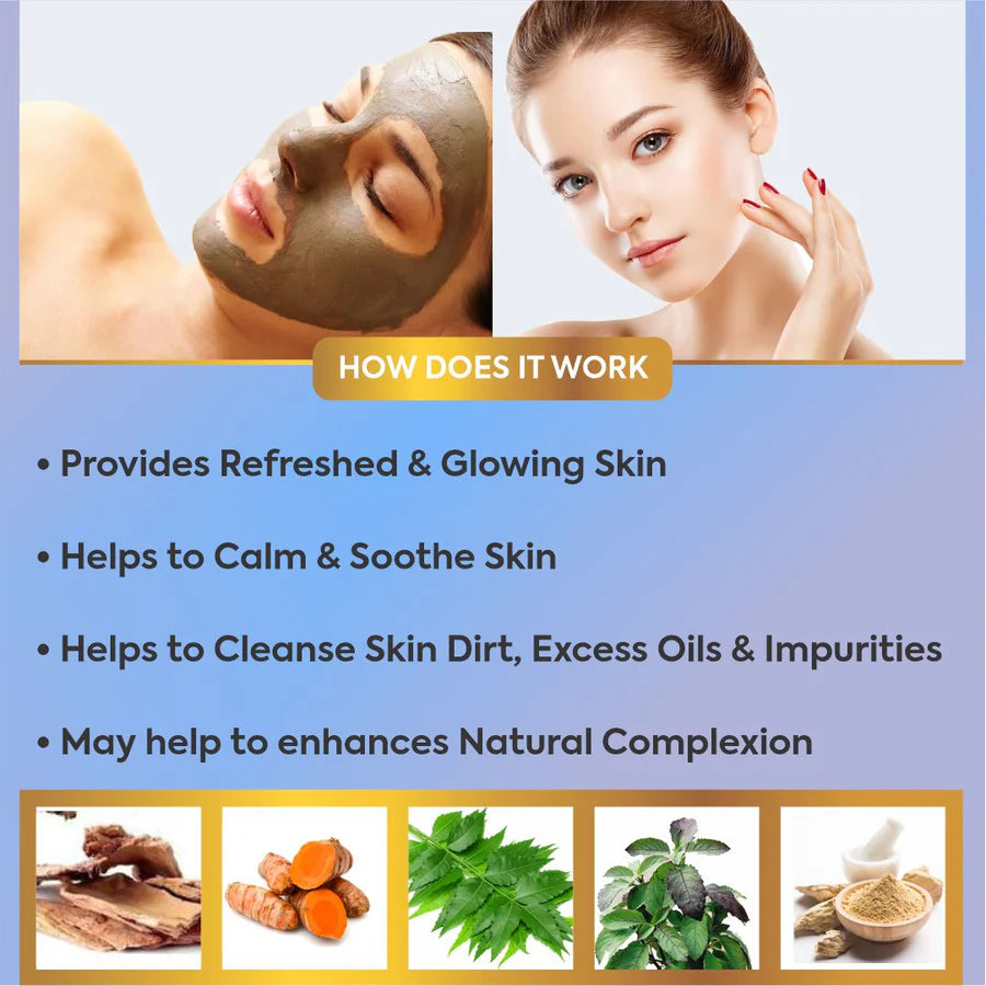 Natural Skin Care – Glohills 50g Face Pack (pack of 5)