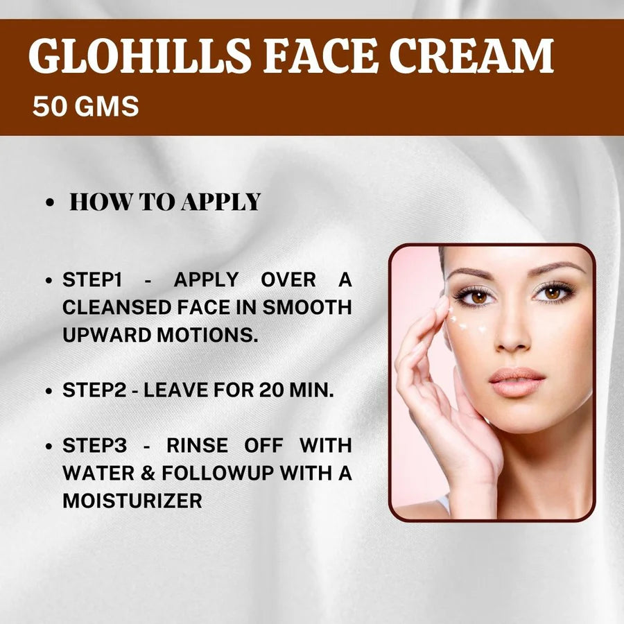 Natural Skin Care Cream – Glohills 50g Face Cream