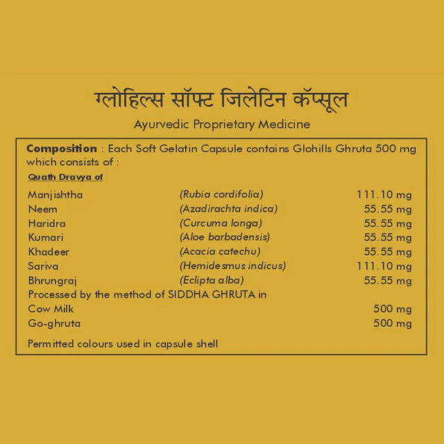 Natural Skin Care formulation – Glohills 30 Soft Capsule (pack of 5)