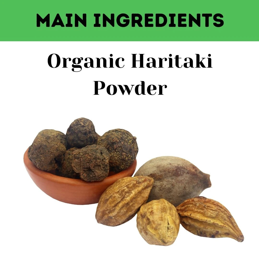 Haritaki Churna Powder – 200g (Pack of 5) | Standardized Ayurvedic Quality | Herbal Hills