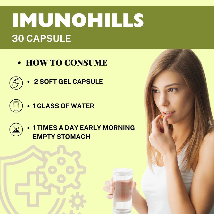 Imunohills Ayurvedic Immune Support – 900 Capsules Value Pack by Herbal Hills
