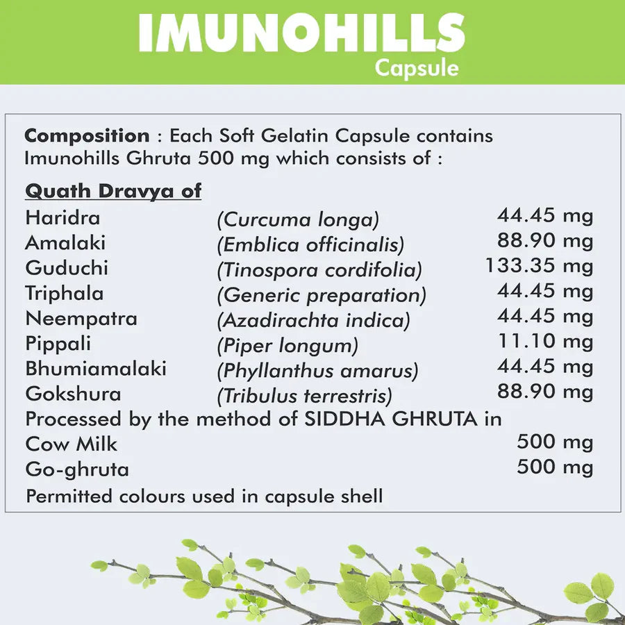 Imunohills Ayurvedic Immune Support – 900 Capsules Value Pack by Herbal Hills
