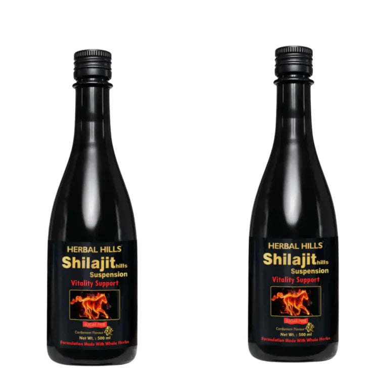Shilajit Men’s Wellness Support Syrup – 500 ml Pack of 2 by Herbal Hills
