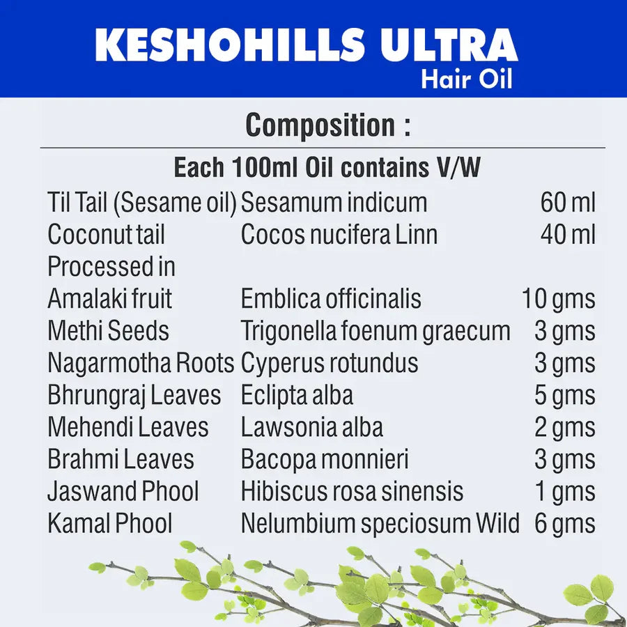 Herbal Hair Oil – Keshohills Hair Oil 100ml