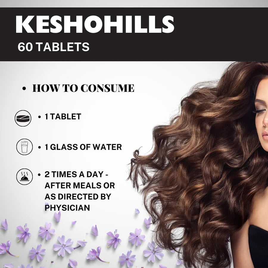 Natural Hair Care Formula – Keshohills 60 Tablets ( pack of 5)