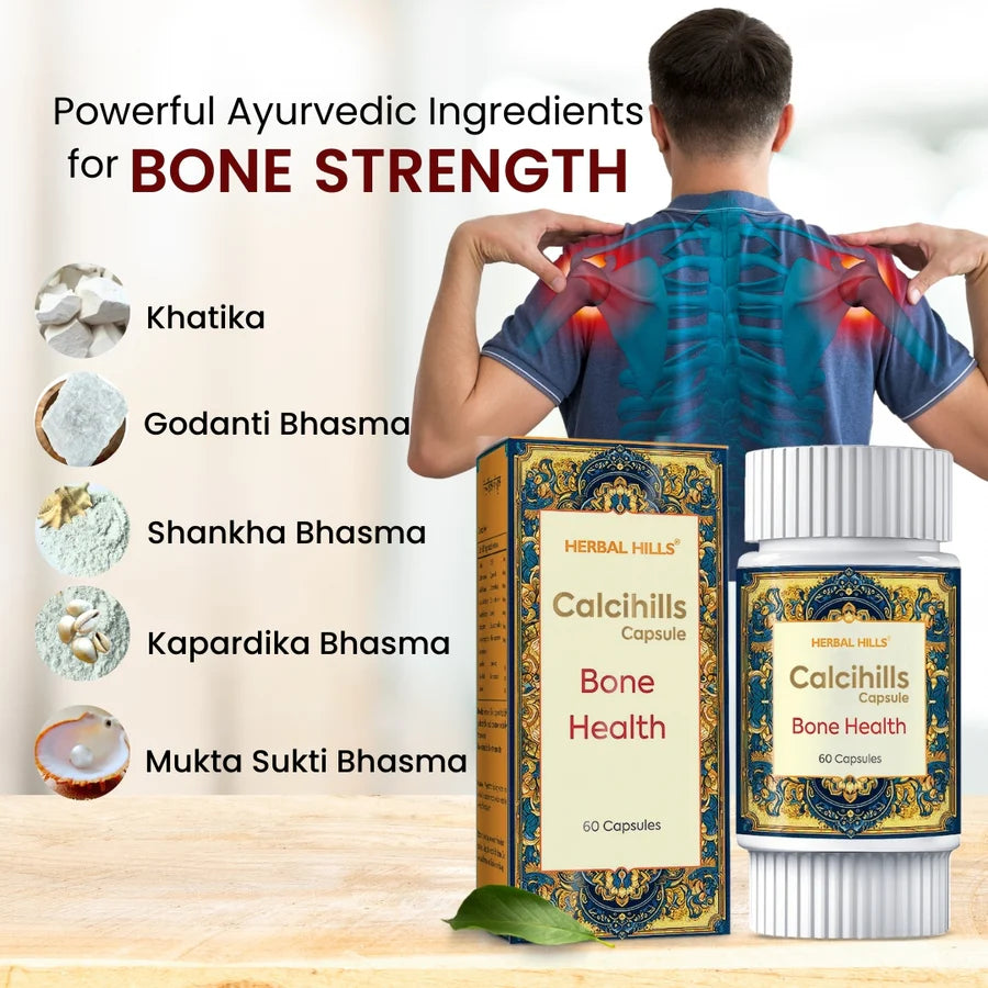 Calcihills Ayurvedic Bone Wellness – 60 Capsules Pack of 5 by Herbal Hills