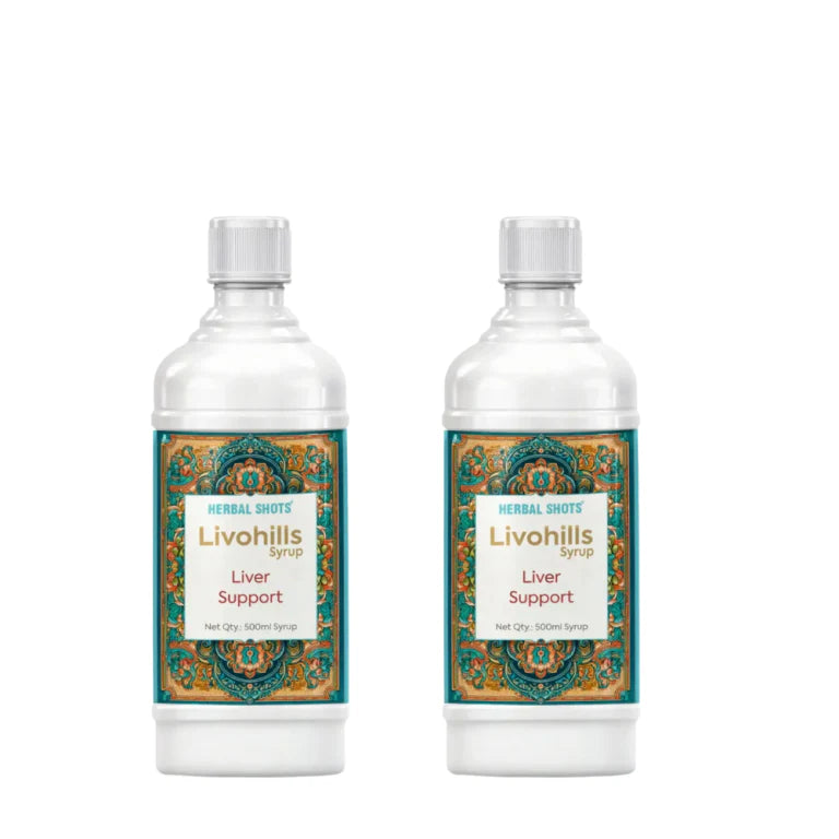 Ayurvedic Liver Tonic – Liver Support Syrup – Livohills Herbal Shots 500ml (pack of 2 )