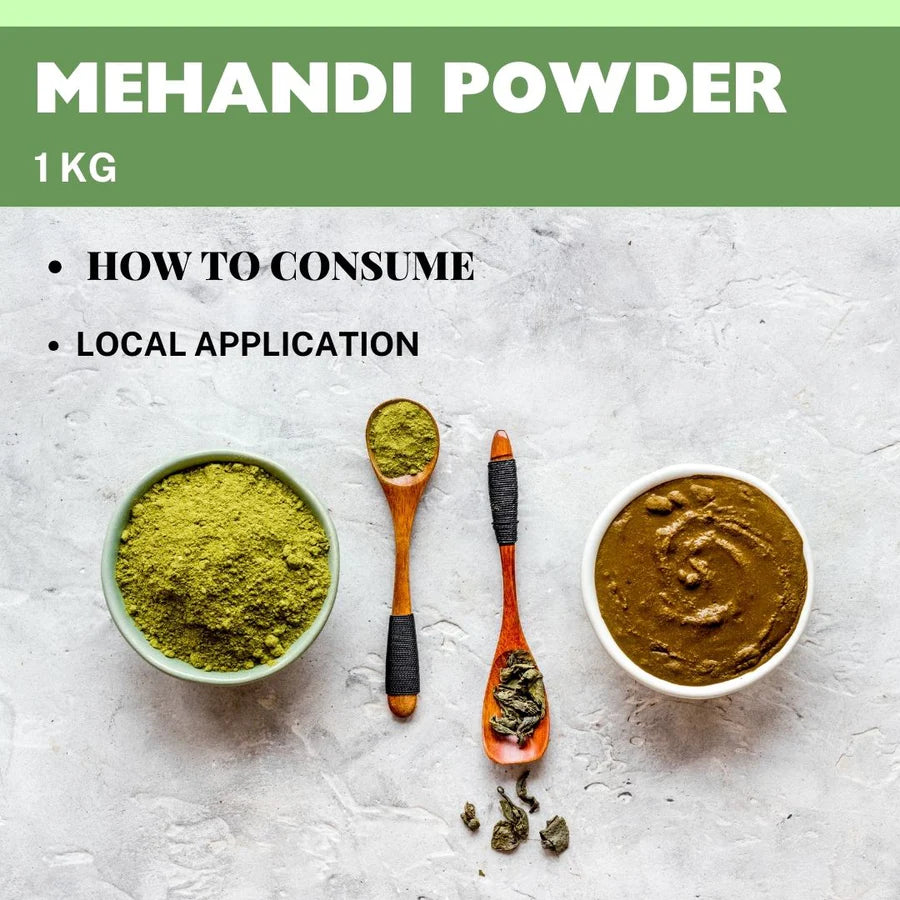 Herbal Hills Mehandi Powder – 1kg | Standardized Ayurvedic Quality | Herbal Hills