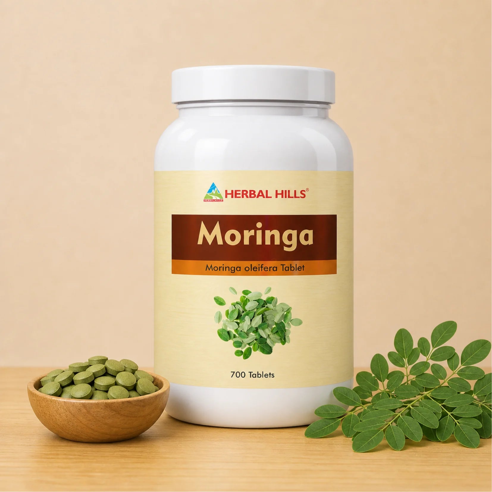Moringa Tablets – 700 Tablets | Standardized Ayurvedic Quality | Herbal Hills