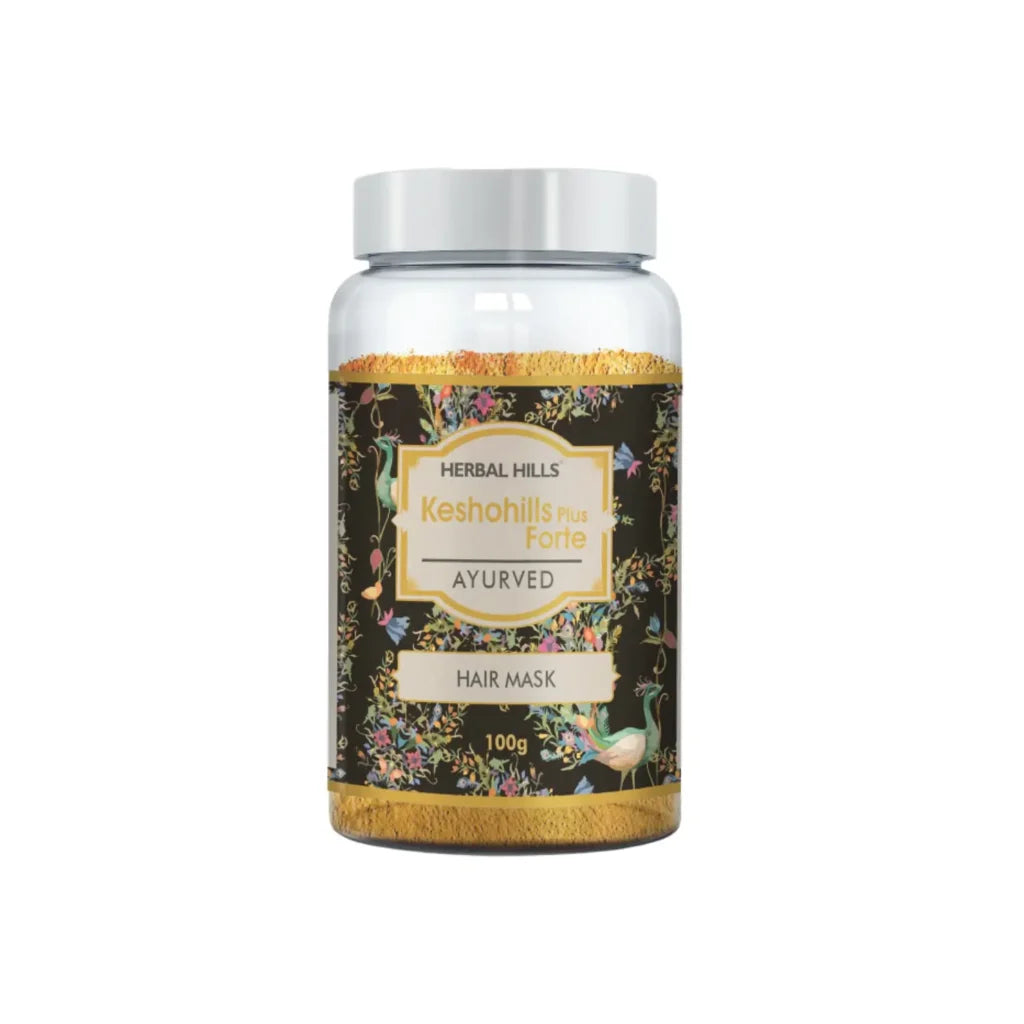 Kesho Forte Hair Mask Powder Pure and Natural Hair Mask for Hair Growth, Split Ends, Luster Shining Nourishment