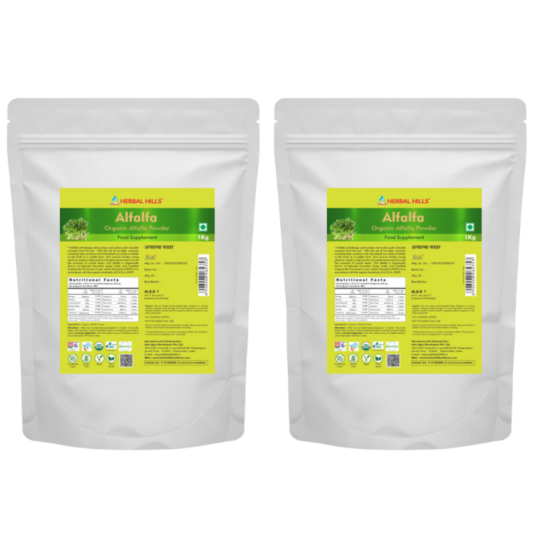 Alfalfa 1 kg Powder for Immunity and General wellness. Immunity Booster & Improves Strength and Stamina