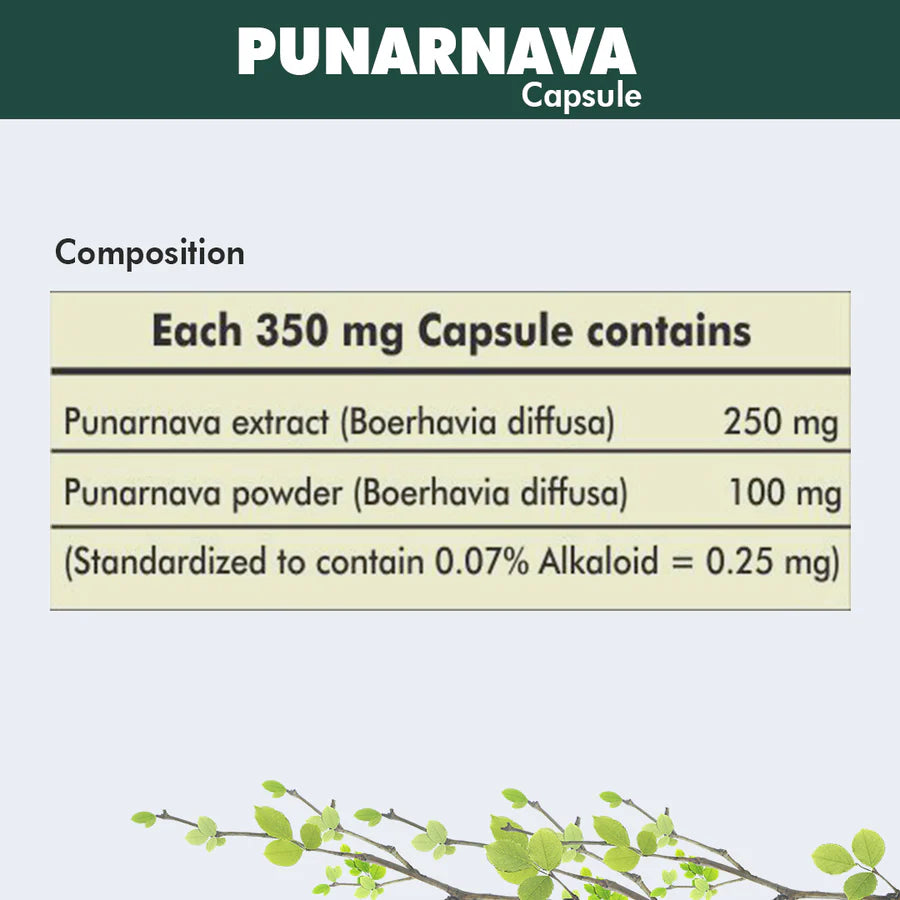 Punarnava Capsules – 700 Capsules | Standardized Ayurvedic Quality | Herbal Hills