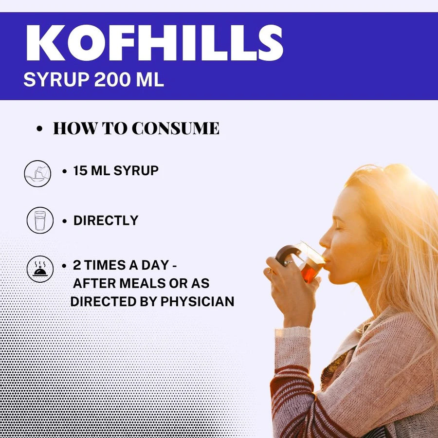 Kofhills Ayurvedic Syrup – Respiratory & Seasonal Wellness Support – 200 ml Pack of 5 by Herbal Hills
