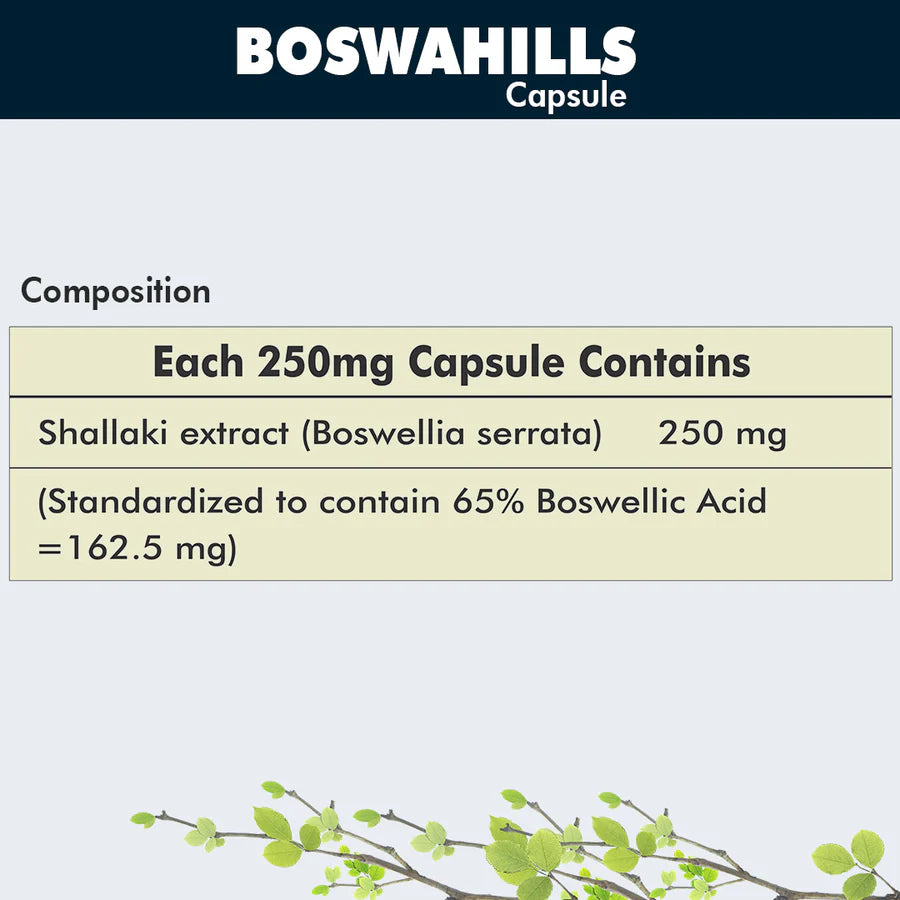 Boswahills Capsules – 700 Capsules | Standardized Ayurvedic Quality | Herbal Hills