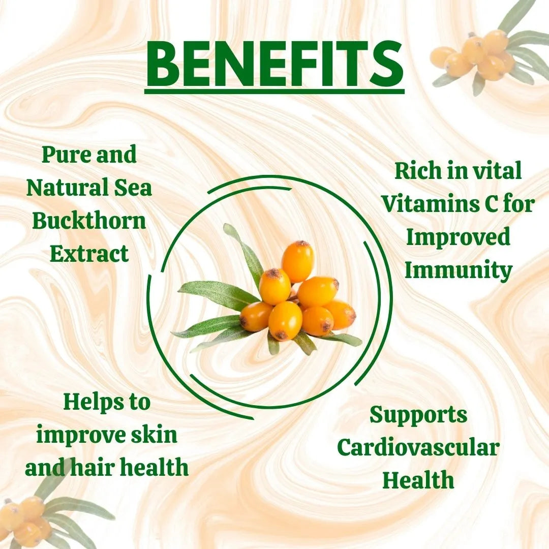 Sea Buckthorn Juice – 500 ml | Daily Wellness Support (Pack of 5) | Herbal Hills