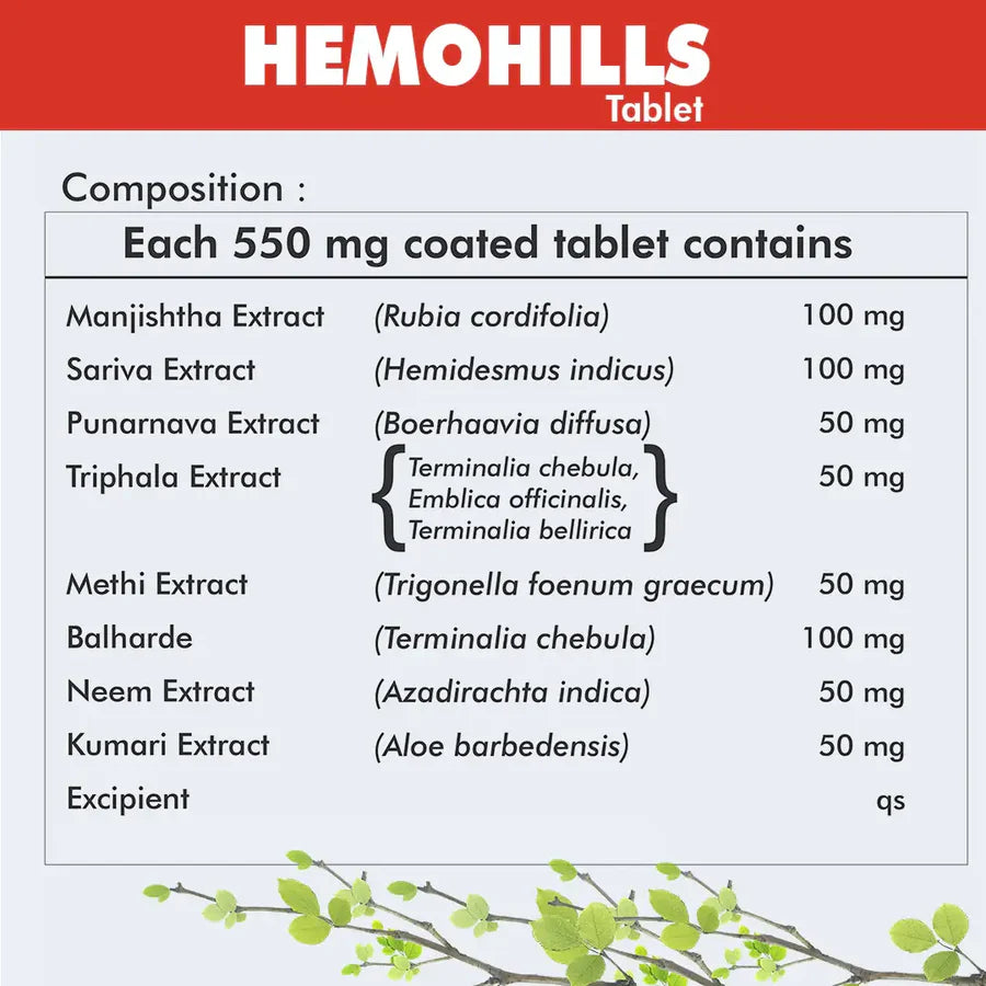 Ayurvedic Blood Purifier Tablets – Hemohills – 900 Tablets
