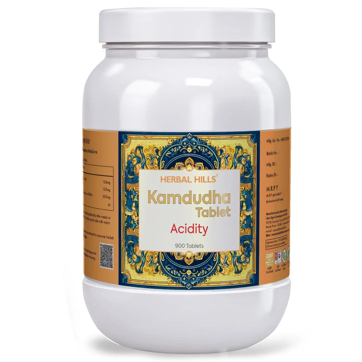 Herbal Hills Kamdudhahills Tablets | Ayurvedic Digestive Wellness – 900 Tabs