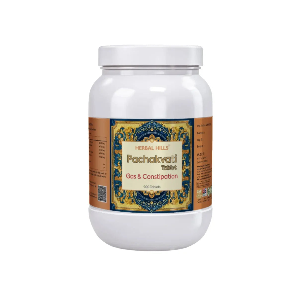 Pachakvatihills Ayurvedic Digestive Comfort Support – 900 Tablets by Herbal Hills