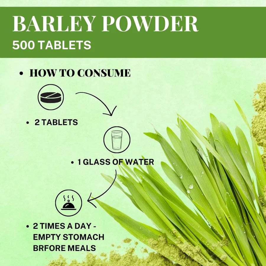 Barley Grass 120 Tablet, Natural Body Cleanse and detox, Immunity Booster