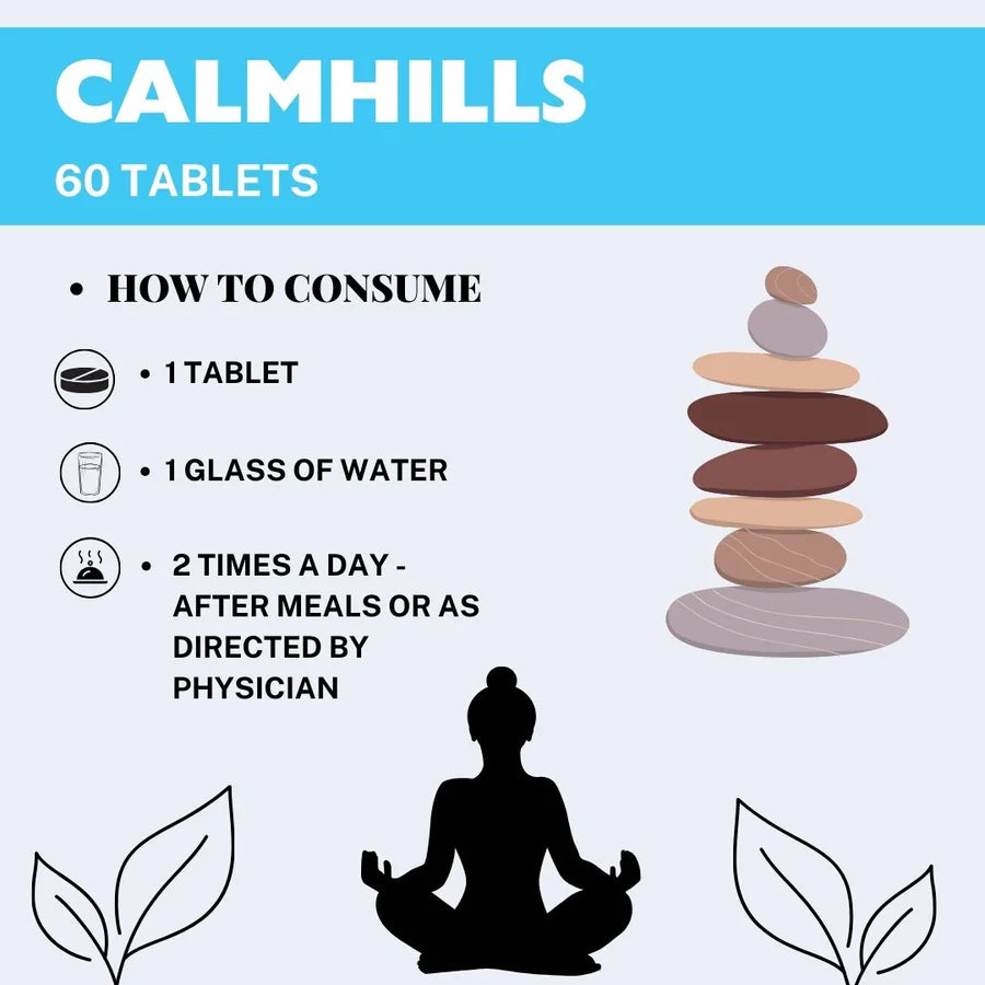Calmhills Ayurvedic Tablets – 60 Tablets (pack of 5)