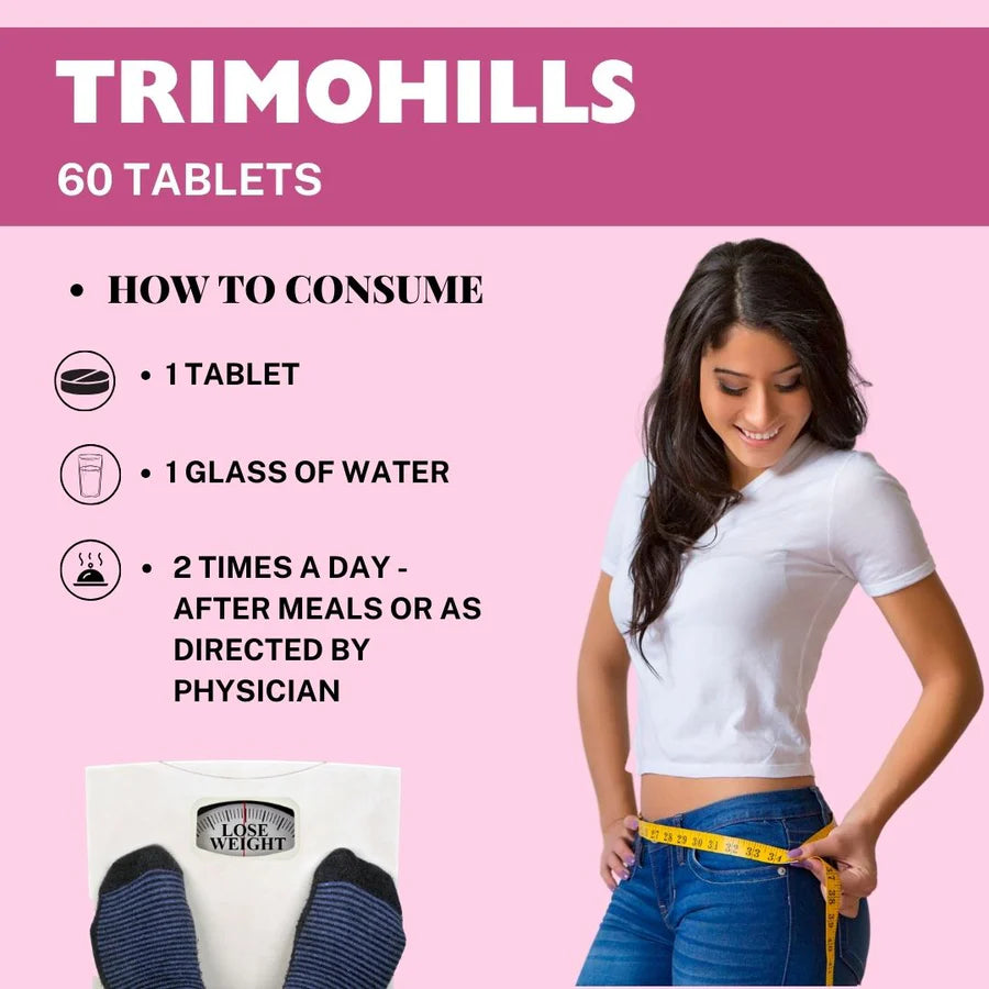 Natural Weight Loss Tablets – Trimohills 60 Tablets