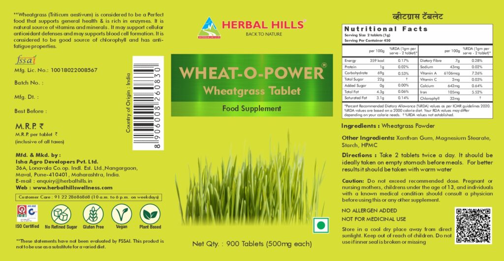 Wheatgrass 900 Tablets Value Pack – Green Food Supplement