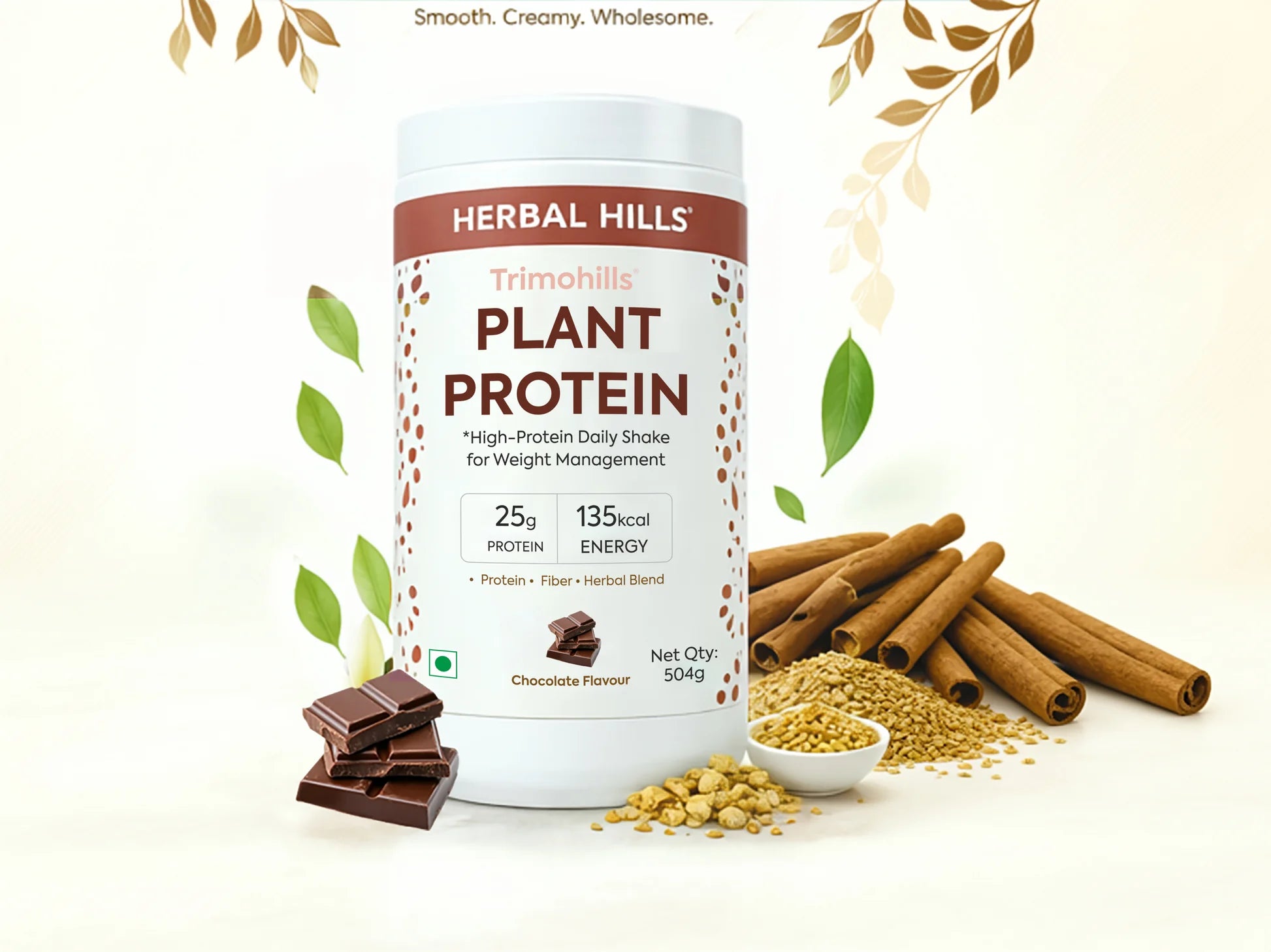 Trimohills Chocolate Plant Protein by Herbal Hills