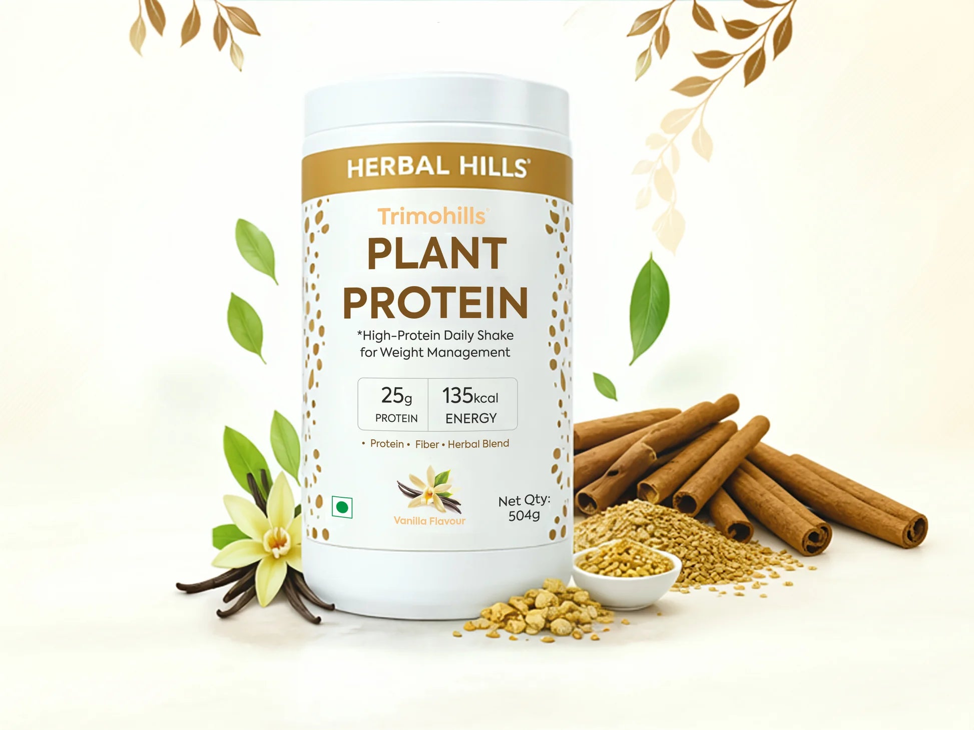 Trimohills Vanilla Plant Protein