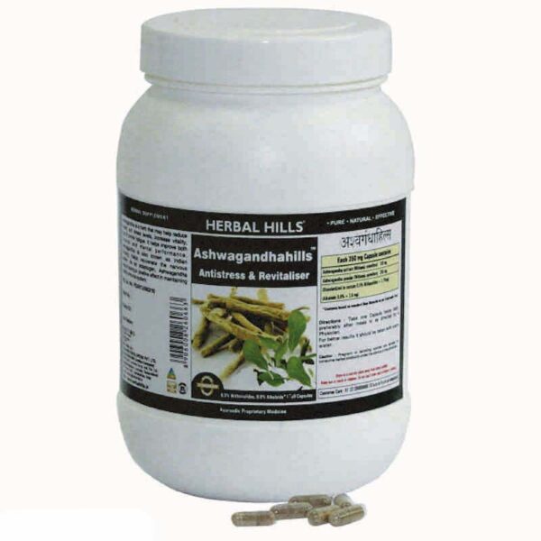 Ashwagandha Capsules Value Pack - Ashwagandhahills 700 Capsules -  Antistress & Revitaliser