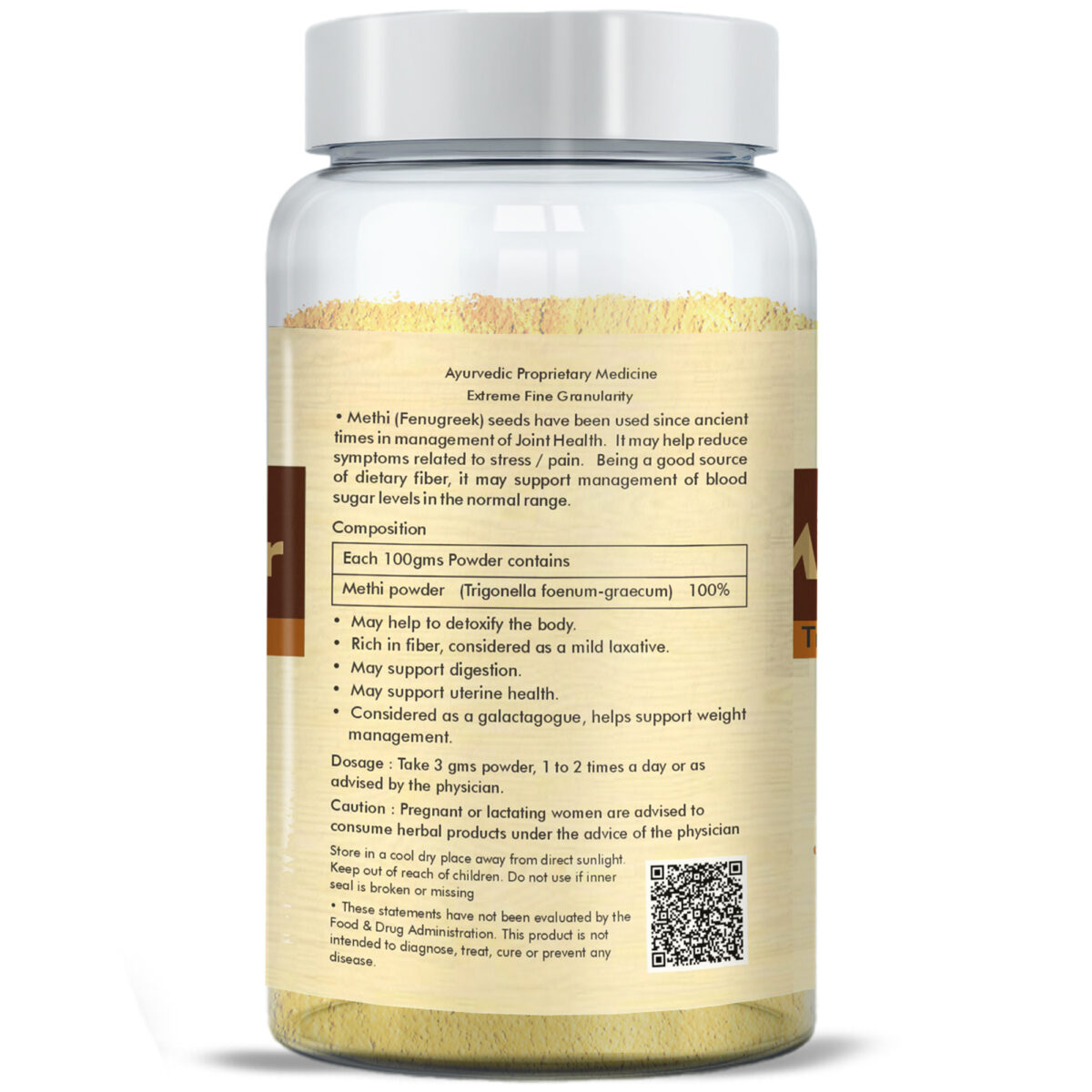 Methi Seed Powder - 100 gms - Image 3