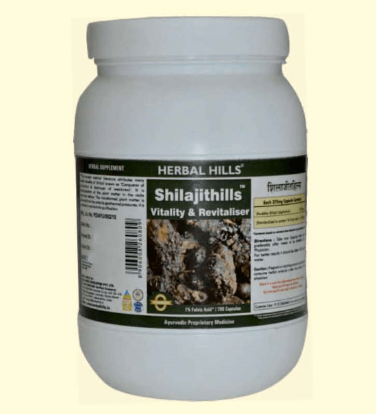 Shilajithills 700 Capsule, vigor, vitality, strength tonic