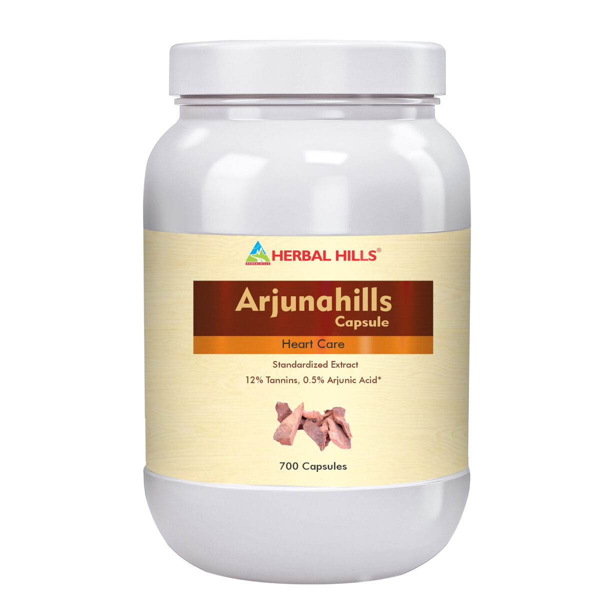 Herbal Hills - Arjuna Capsule for Heart Care -  700 Capsule - Image 1