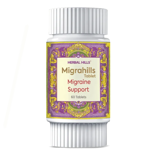 Migrahills Herbal Tablets – 60 Tablets | Ayurvedic Wellness Supplement