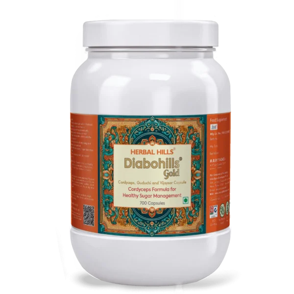 Herbal Hills Diabohills Cordyceps Capsule - 700 Capsules