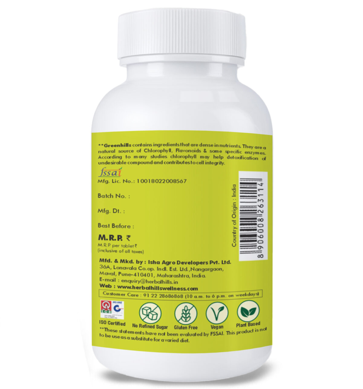 Super Greenhills 60 Tablets - Super Green Food Formula - Image 4