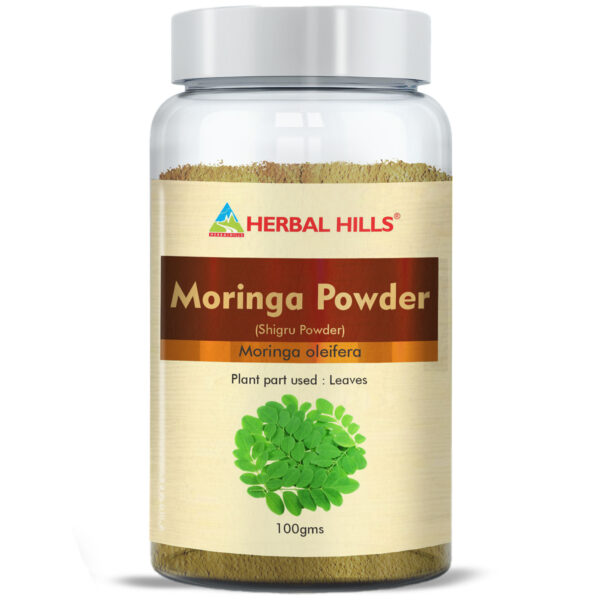Shigru/Moringa 100 gms | Moringa oleifera powder | 100 gms Moringa leaves powder - Pack of 2