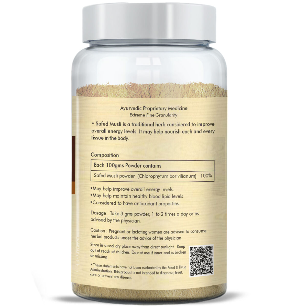 Safed Musli powder - 100 gms powder - Image 3