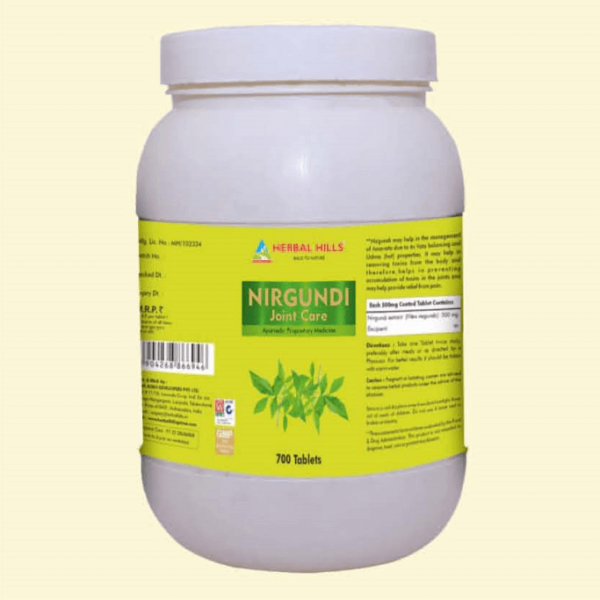 Nirgundi 700 tablets - for Joint Care & various health benefits