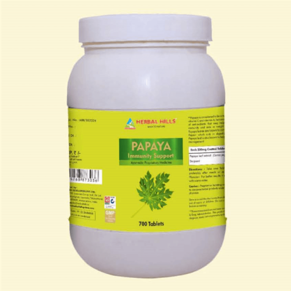Papaya 700 tablets -  Immunity booster 500mg carica leaf extract