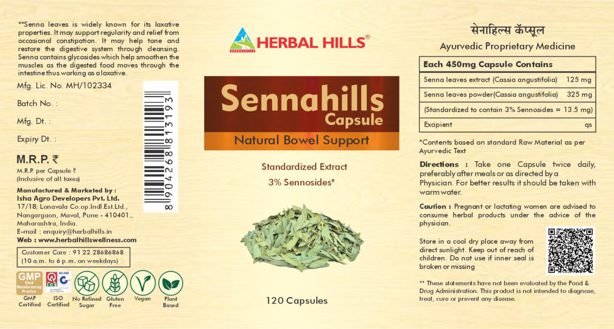 Sennahills Herbal Supplement – 120 Capsules | Senna Leaf Extract for Wellness - Image 2