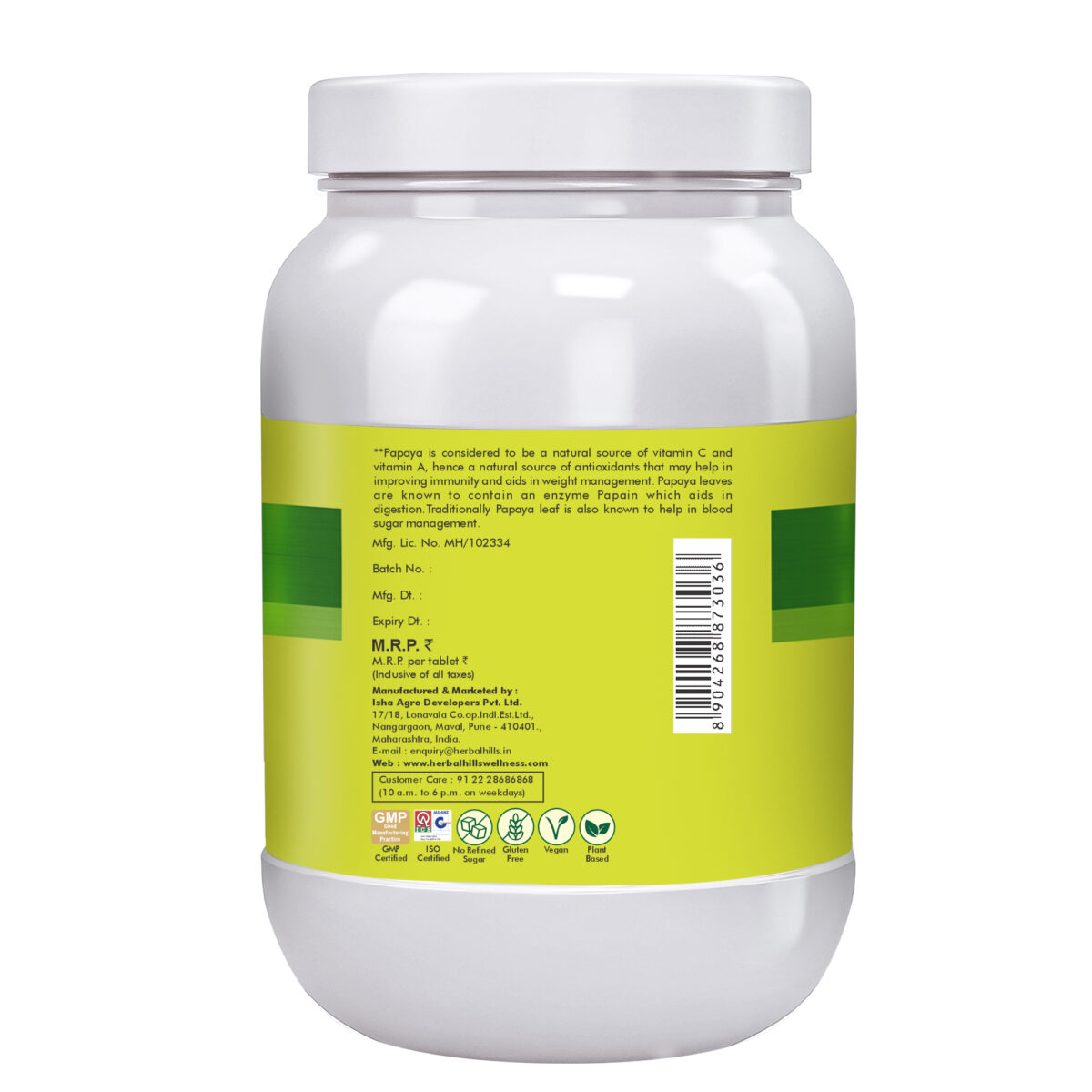 Papaya 700 tablets -  Immunity booster 500mg carica leaf extract - Image 4