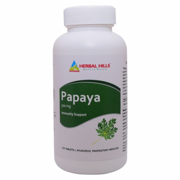 Papaya 120 tablets - Immunity booster 500mg carica leaf extract