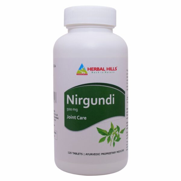 Nirgundi 120 tablets - for Joint Care & various health benefits