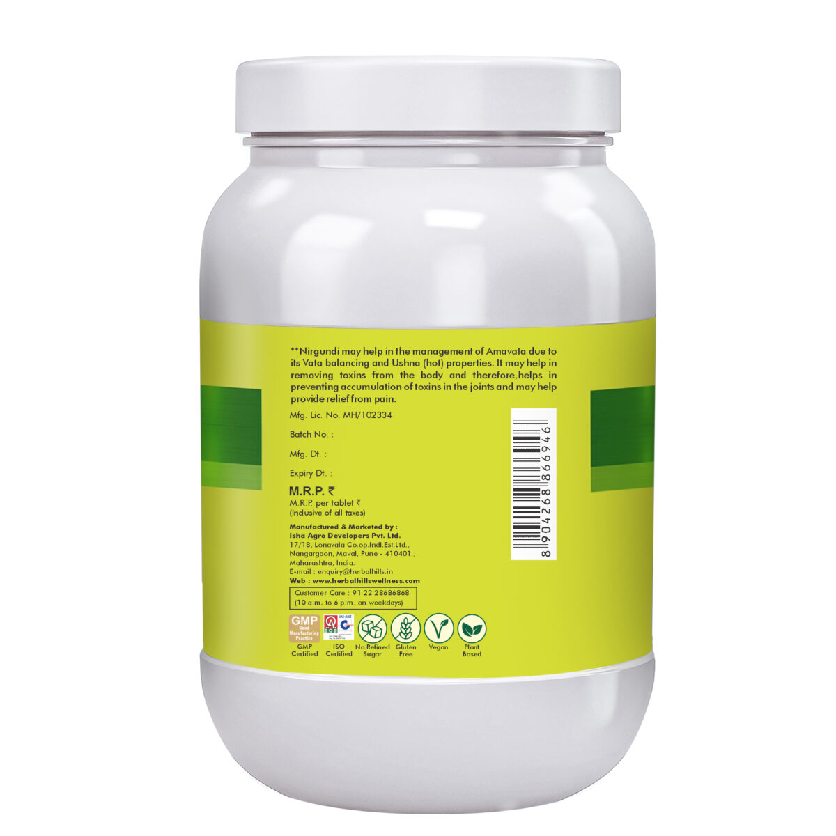 Nirgundi 700 tablets - for Joint Care & various health benefits - Image 4