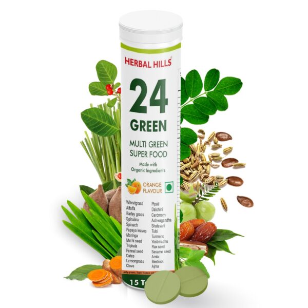 24 Green Tablet - for Weight Management, Immunity, Detox, Daily Energy & Stamina