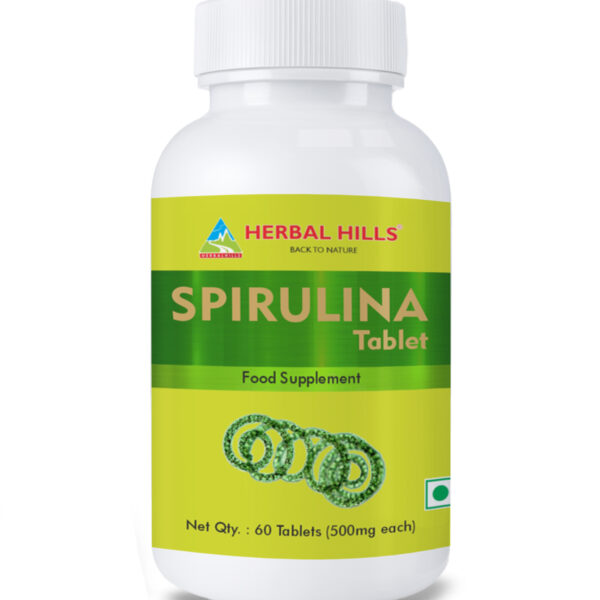 Spirulina 60 Tablets - Chlorophyll Rich Food