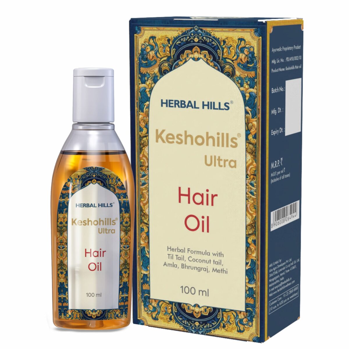 Herbal Hair Oil - Keshohills Hair Oil 100ml - Image 1