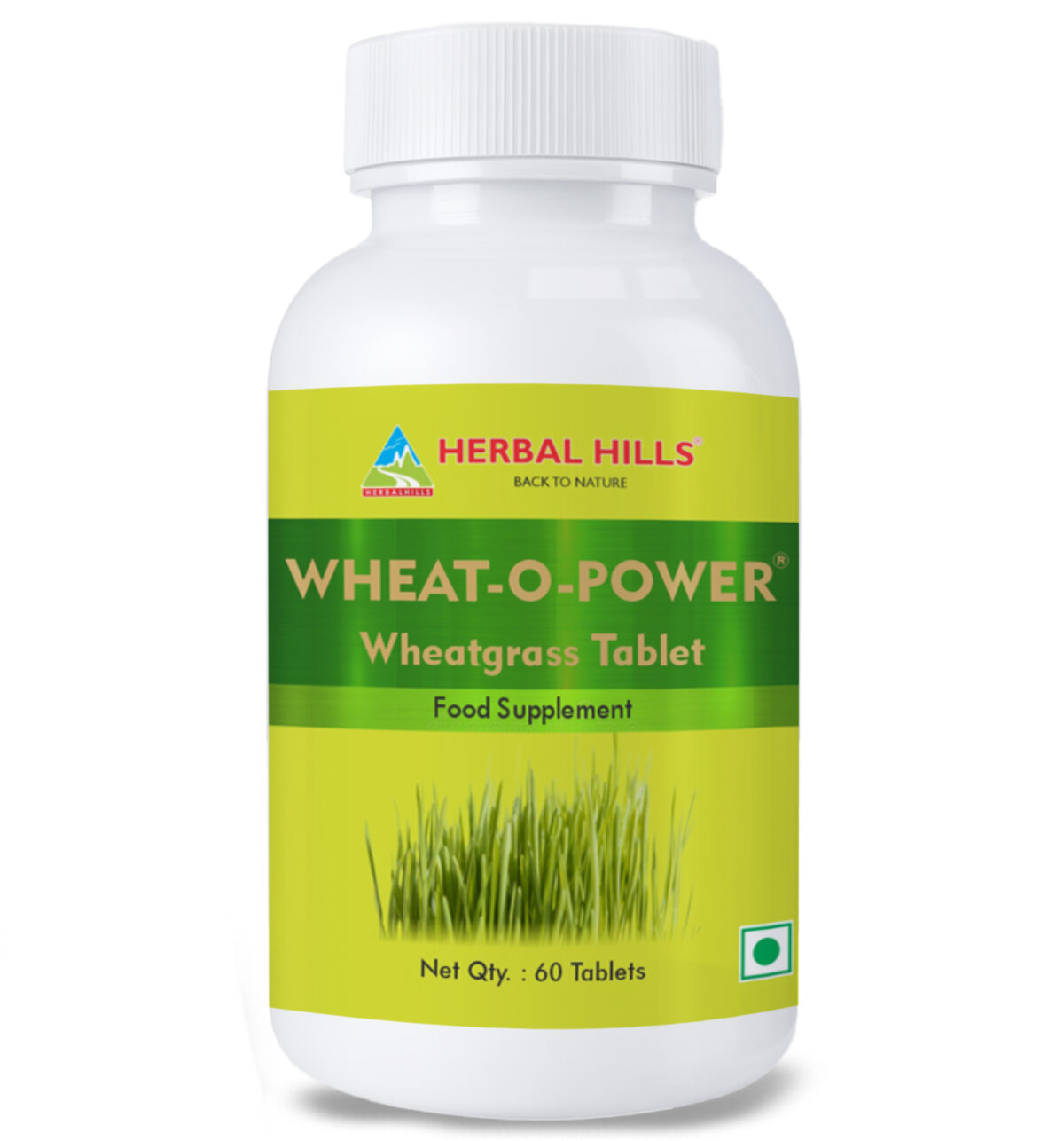 Wheatgrass (Wheat-O-Power) 60 Tablets - Green Food Supplement - Image 1