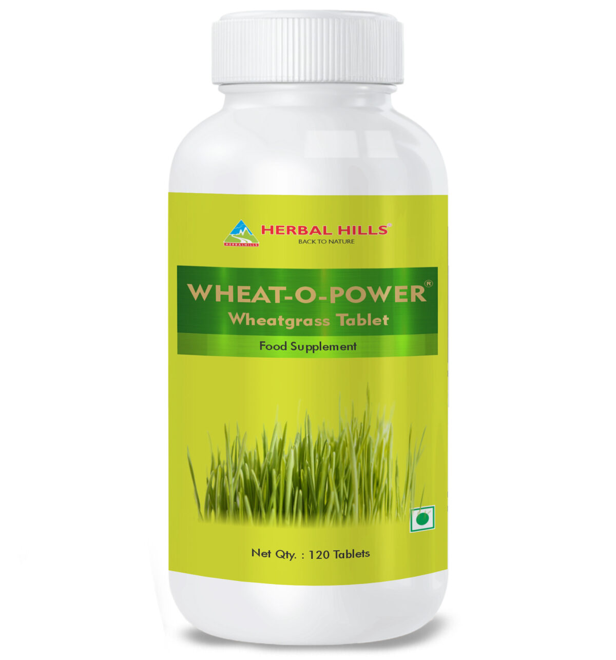 Wheatgrass Tablets (Pack of 120 Tablets) - Green Food Supplement - Image 1